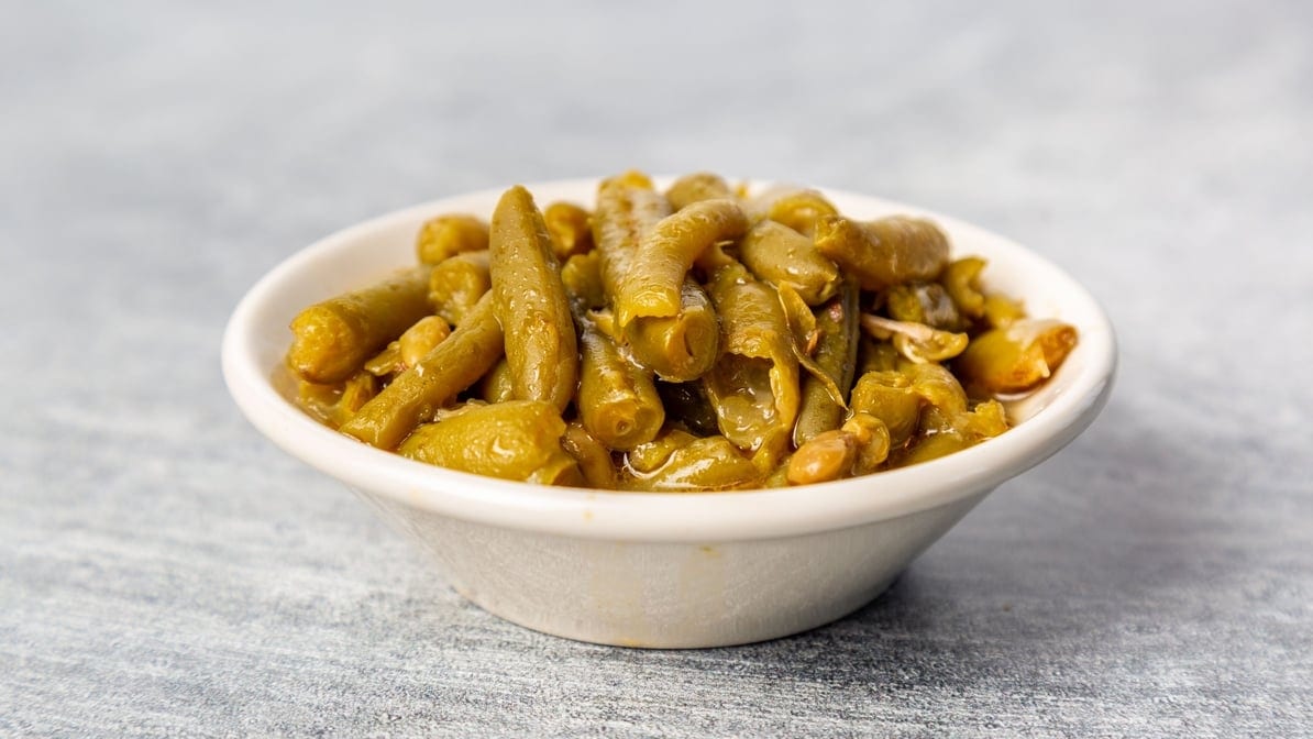 Green Beans (Cooked with Turkey Meat).